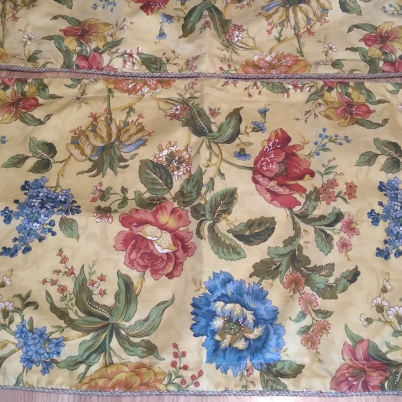 Waverly Bedding Waverly Pillow Shams Floral Red Yellow Green Multi